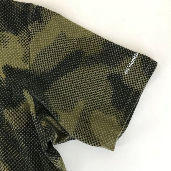 Columbia Park Box Tee Women's Size Medium Cropped Camo Crew Neck Organic Cotton - Picture 5 of 9